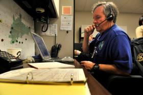 The clock started ticking Wednesday at 9:50 a.m., when the green light went out and the yellow one lit up in the communications room at the center of the day’s tornado drill.
“That puts everybody in place at their positions,” said Maribel Martinez,...