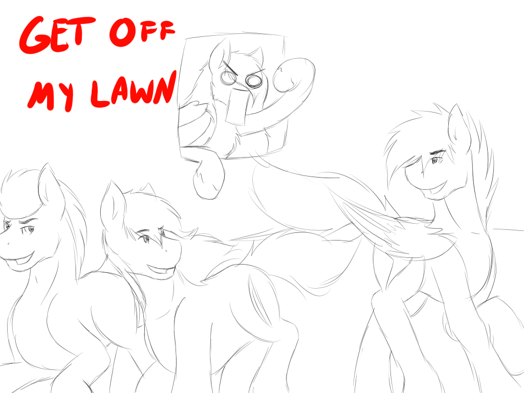 sketchynatasking:  ALL 3 OF YOU  {Smitty} But your lawn is nice.. Oh btw KISS RALLY