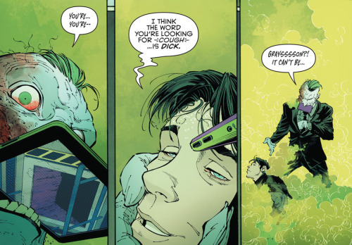 Batman #40Dick swtiches places with Bruce.