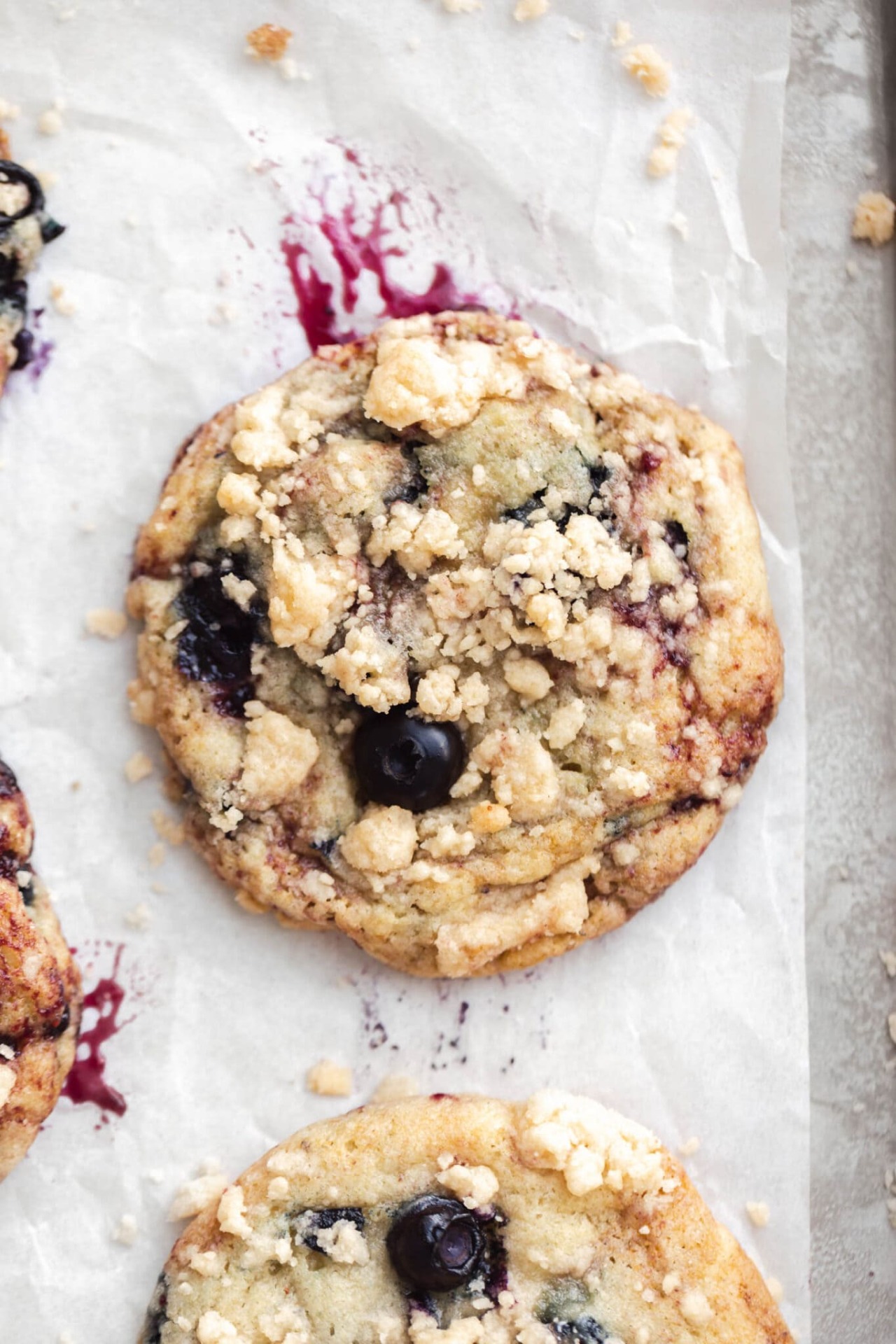 Blueberry Muffin Cookies - Sweet Tooth Girl