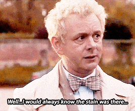 professor-quirrell:1601 || The Present Day Aziraphale coaxing Crowley into doing something nice for 