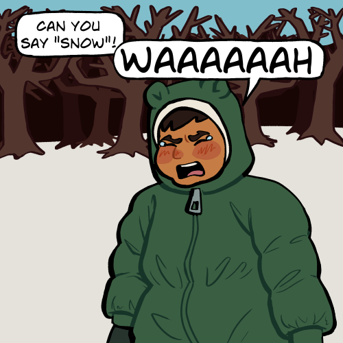 He Don Like Da Snow >:(
