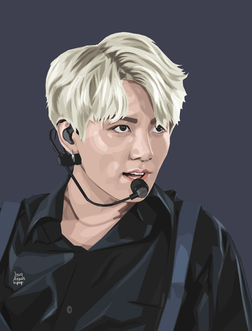 A Really Bad, Quick Drawing Of Blonde Jungkook (a Girl Can Dream)