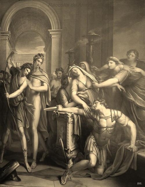 hadrian6:The death of Achilles. 1785. Gavin Hamilton. Scottish. 1723-1798.hadrian6.tumblr.com