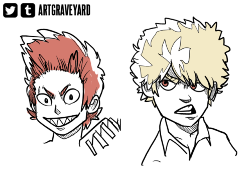 assorted bnha doodles i separated onto diff canvasesi wanted to draw kind of a grown up version of e