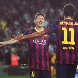 soccer-lovers:  Messi&amp;Neymar~