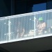 Saw these 2 girls way up at the Cosmo. Why is it the dude has clear glass and the