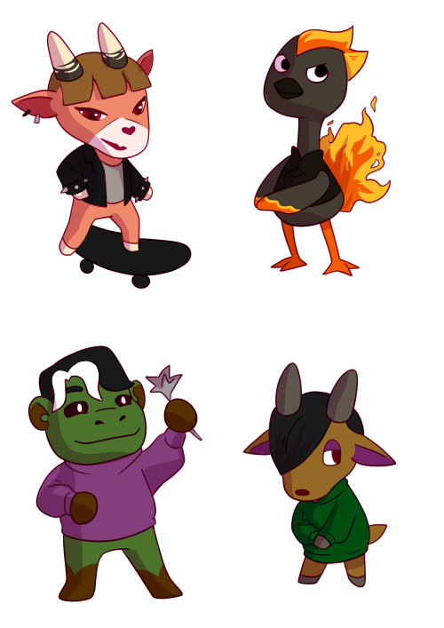 kingofthemonkel:fantasy high animal crossing villager!