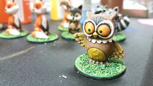 joshpomeroy:#woodland #creatures #painting #miniatures