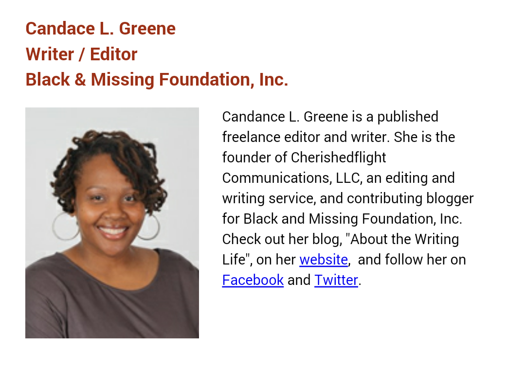 wakeupslaves:   Why do we seldom hear about missing black children?  By Sonia Ayanna