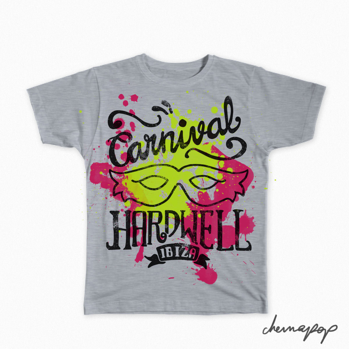 En cantidad completar Inválido chemapop - Diseño Camiseta para Festival (carnaval) en IBIZA.