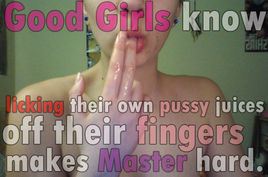 the-modern-female: A good girl always cleans up after herself! Not only by licking