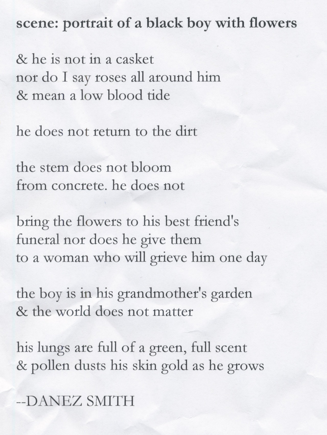 buttonpoetry:Our ninth chapbook finalist is DANEZ SMITH for his manuscript, black