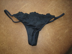 worndirtypanties:  Submission from a German follower displaying his girlfriend’s dirty thongPerfect presentation!Submit your panties now to mart_thong@hotmail.ca or use the submit link !