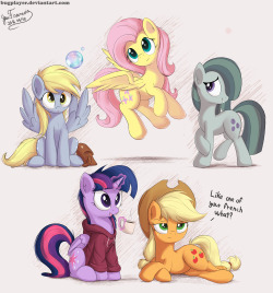 bugplayer: Best ponies emergency pack. Just felt like drawing a bunch of ponies not too shabby. Devianart version 