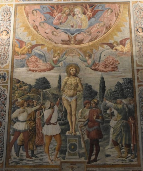 Benozzo Gozzoli, The Martyrdom of saint Sebastian, 1465, Collegiale Santa Maria Assunta, San Gimigna