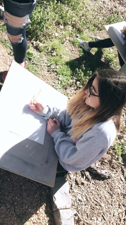 2// we did studies in drawing today