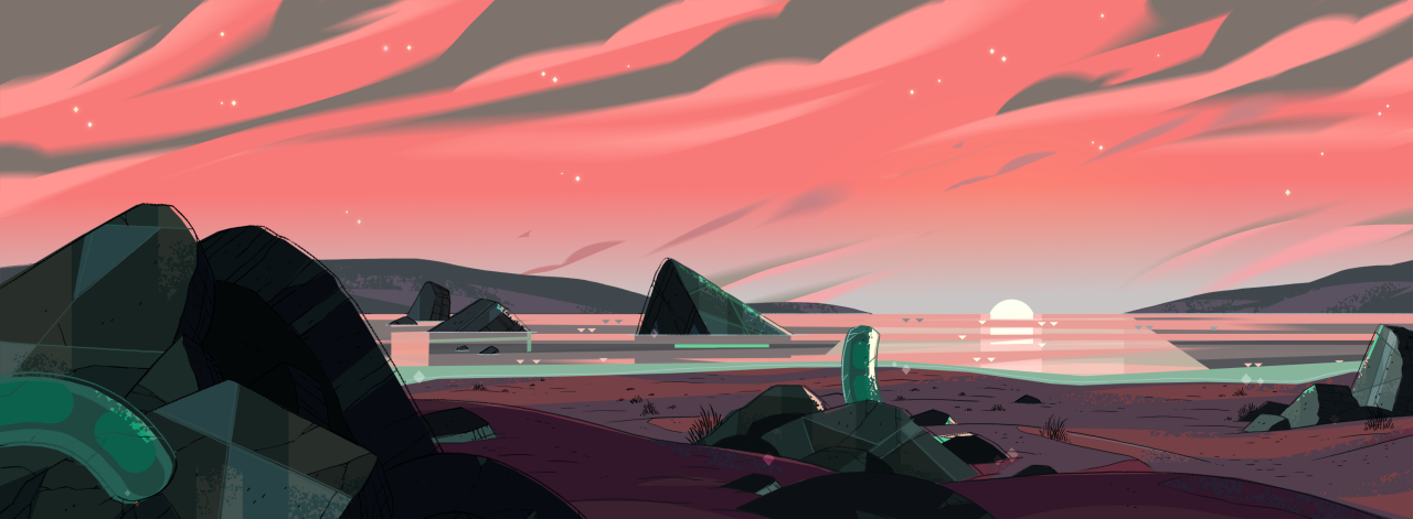 A selection of Backgrounds from the Steven Universe episode: Jail BreakArt Direction: