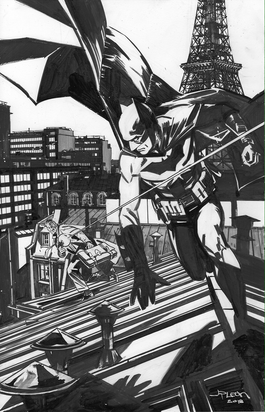 Comics and Other Cool Stuff — Awesome Batman piece by John Paul Leon.