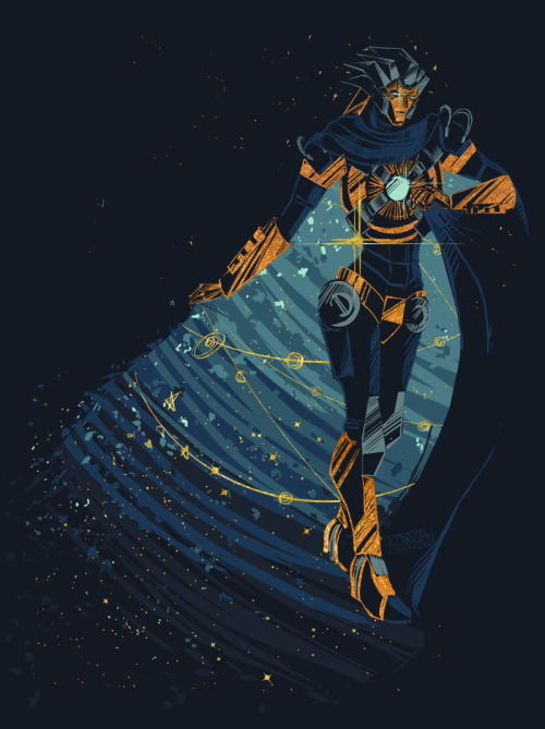 koroa:Necrobot and his cloak full of stars