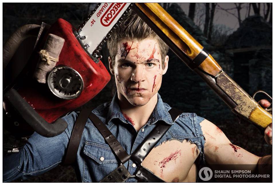 Model: Michael Hamm Cosplay: Ash Williams from Evil DeadPhoto by: Shaun Simpson Photography