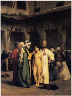 beyond-the-canvas:  Jean-Leon Gerome, Slave Market, 1866.  Unique