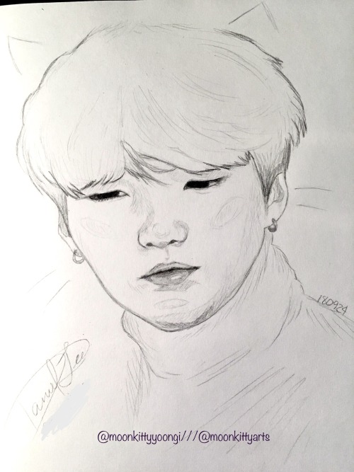 september 2018; yoonkitty pencil sketch 