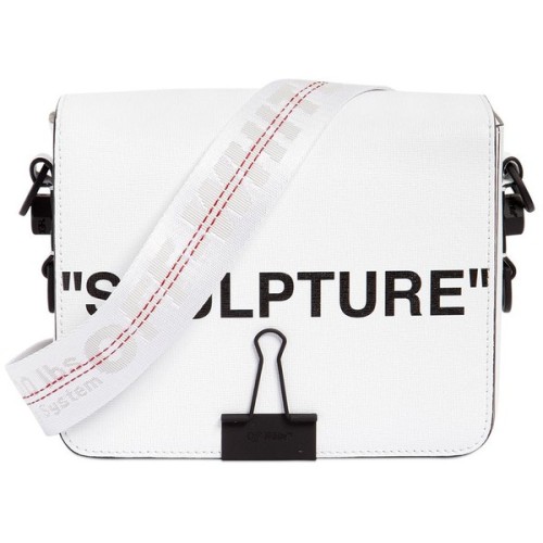 Off White Women “sculpture” Printed Leather Shoulder Bag ❤ liked on Polyvore (see more l