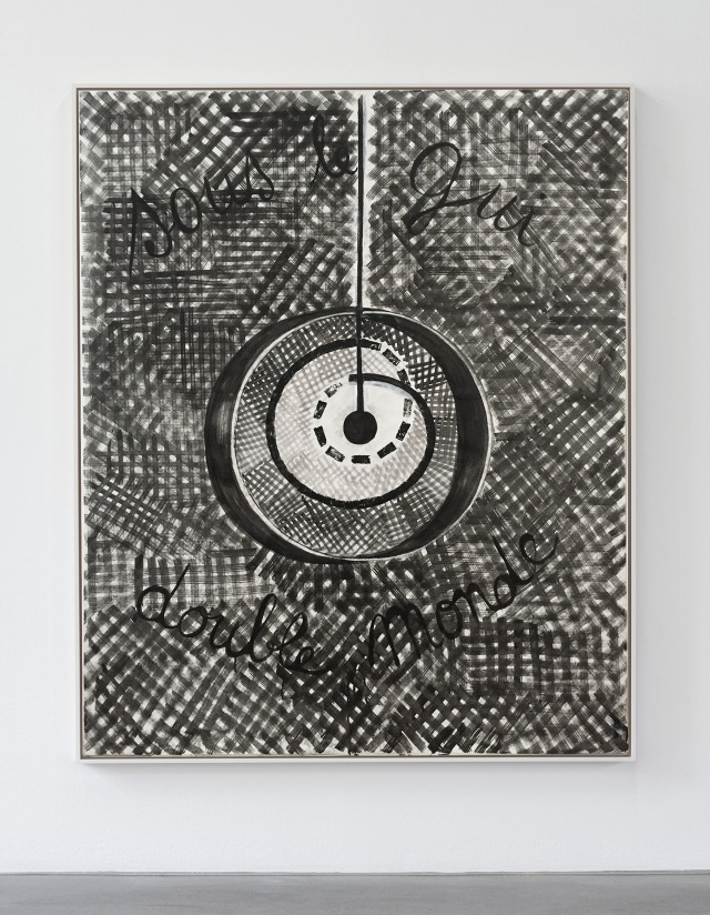 Série Tamis. Serge P. Encre sur toile 162X130cm.2020