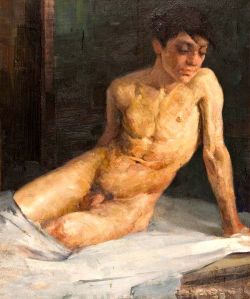 boysnmenart:  Argyros Oumvertos  (Greek, 1882-1963)