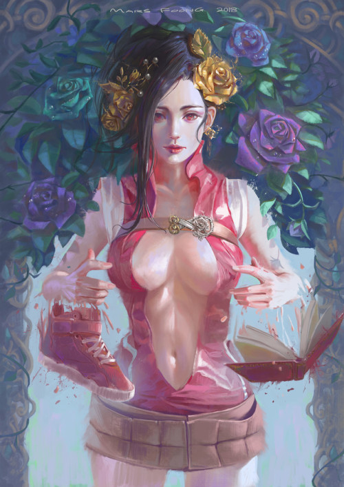 やおよろず もも八百万 百  Mars Foong www.artstation.com/artwork/y9kZ8