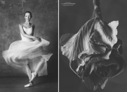 vintagepales:  “Ballerina and Flowers&quot; Photographer: Yulia ArtemyevaModel: Marina Mastyka 