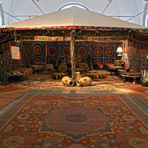 A Turkish Kervansaray was a place where travelers could recover from a long day’s journey. Come and rest from your travels in our Kervansaray-inspired oasis at the Penn Museum, created by Material Culture for this weekend’s opening of our new...