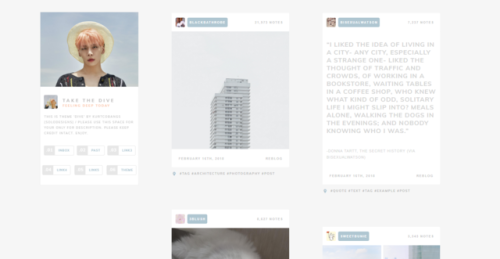 kurtcobangs: Theme: Dive  [ Two Column Theme ]Preview  | Code  Post Width: 300px Only Post