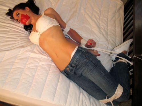 Porn Pics bdsmafterthoughts:  Bound and helpless.