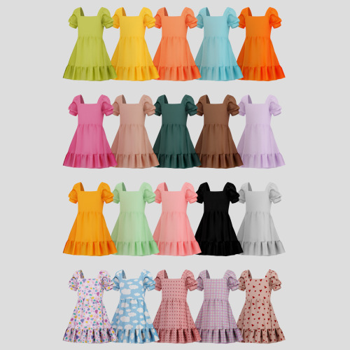  - ̗̀ Corina Dress ̖́- (TS4)  Download Dress: Patreon (now) | My Blog (March, 19th) For children.New