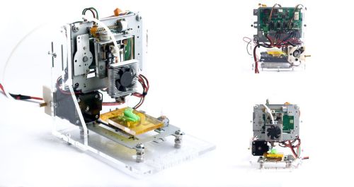 prostheticknowledge:  EWaste 60$ 3DPrinter Project by mikelllc is a desktop 3D printer made of parts recycled from disused technology - video embedded below:   This project describes the design of a very low budget 3D Printer that is mainly built out