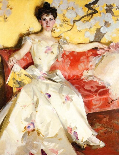 Anders Zorn - Portrait of Elizabeth Sherman Cameron (1900)