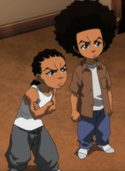 hueyfreemanonlyspeaksthetruth:  Riley Freeman &amp; Huey Freeman from The Boondocks 