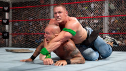 fishbulbsuplex:  John Cena vs. Randy Orton  I wonder if John can lock in the STF and fuck at the same time&hellip;. wow what?! 