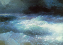 lilithsplace:‘Among waves’, 1898 - Ivan Aivazovsky (1817–1900)