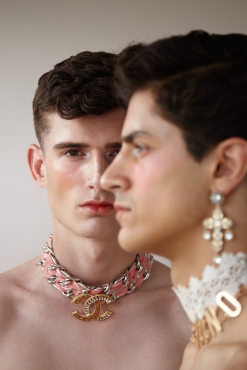 androgynousgenderblog:Cyrus Amini &amp; Charles Gorton by Karl Slater for PANSY Magazine