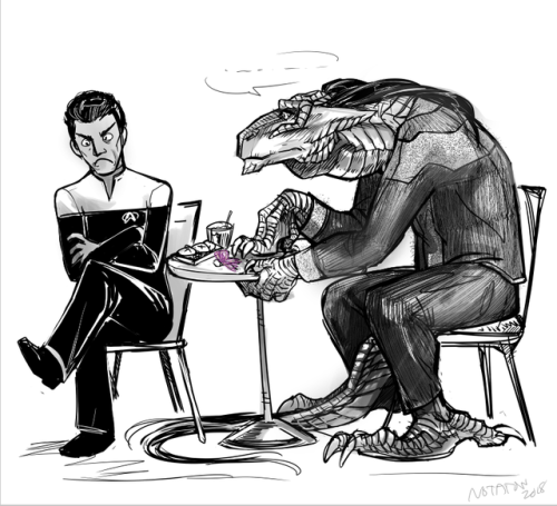 kaelio:Garak finds himself baffled by Julien’s harsh rebuffing of an early 30th birthday present, an