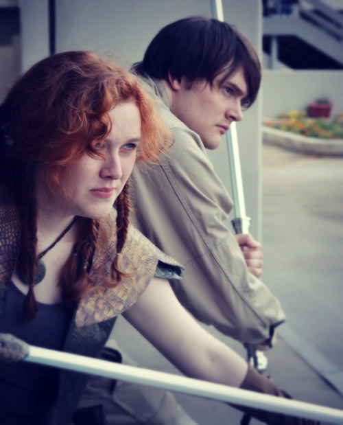 Nate & Heather as Jacen Solo & Tenel Ka Djo from the Star Wars: Young Jedi Knights seriesWe 