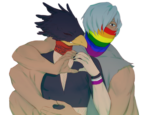 snakes-and-kunais:Happy Pride Month!SIXHSIDBDKCJ OH MY GOD I LOVE THIS SO MUCH