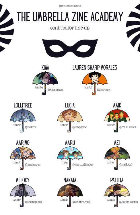 theumbrellazine: ☂  THE UMBRELLA ZINE ACADEMY  ☂ The Umbrella Academy has one of the most