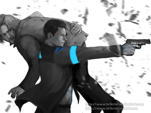 brilcrist:Three times Connor carried Hank and one time, Hank carried him back.