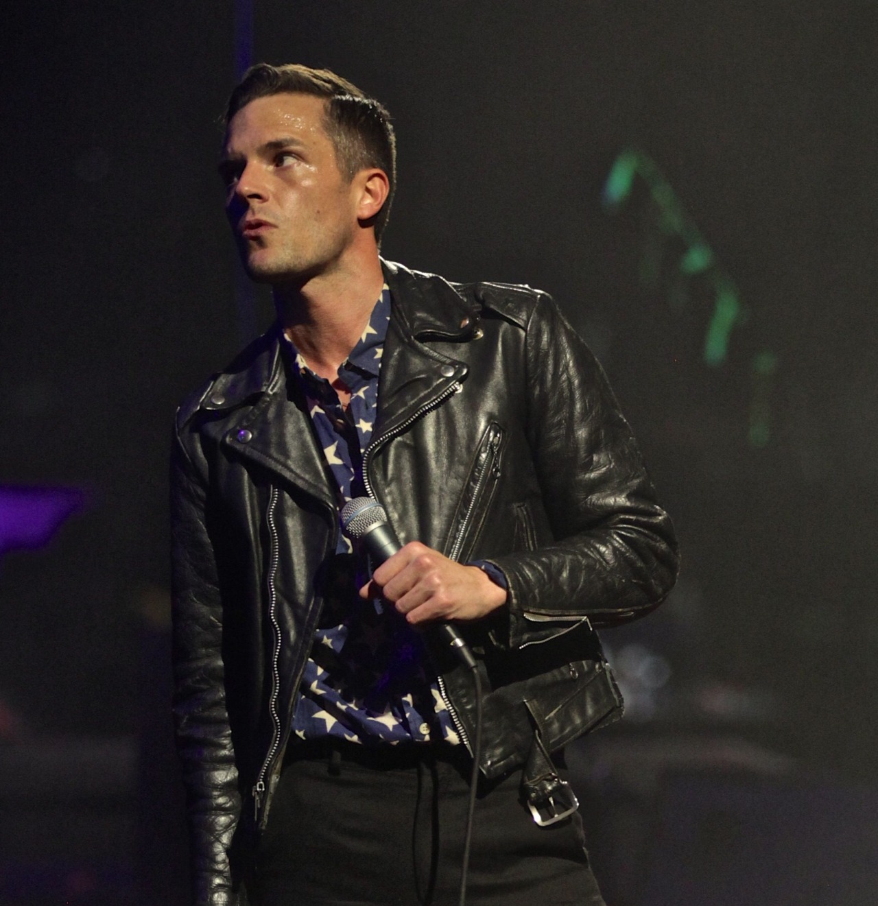 thesexiestmenalive:  Brandon Flowers at Foro Sol, Mexico City. April 13th, 2013.