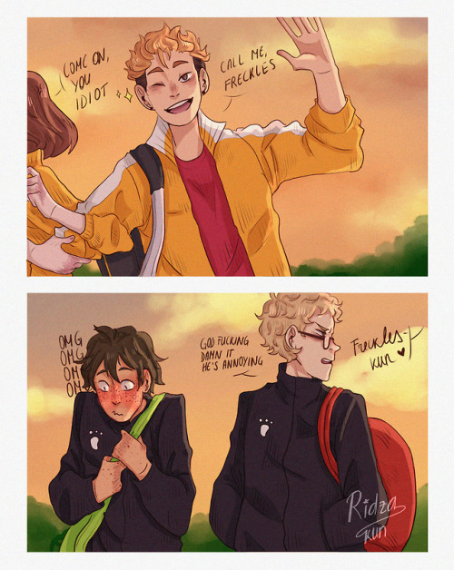 ridzakun:“You’re not actually going to call him,right?”“W-what? O-of course not, Tsukki! W-why would