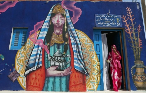 jedavu:150 Street Artists Decorate Old Tunisian Village with Spectacular MuralsPhotos by Mohamed Mes